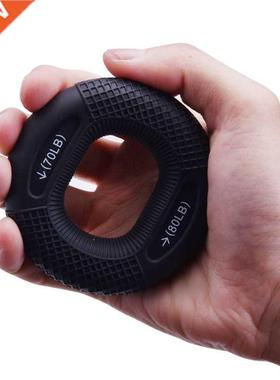Silicone Adjustable Hand Grip 20-80LB Gripping Ring Finger F