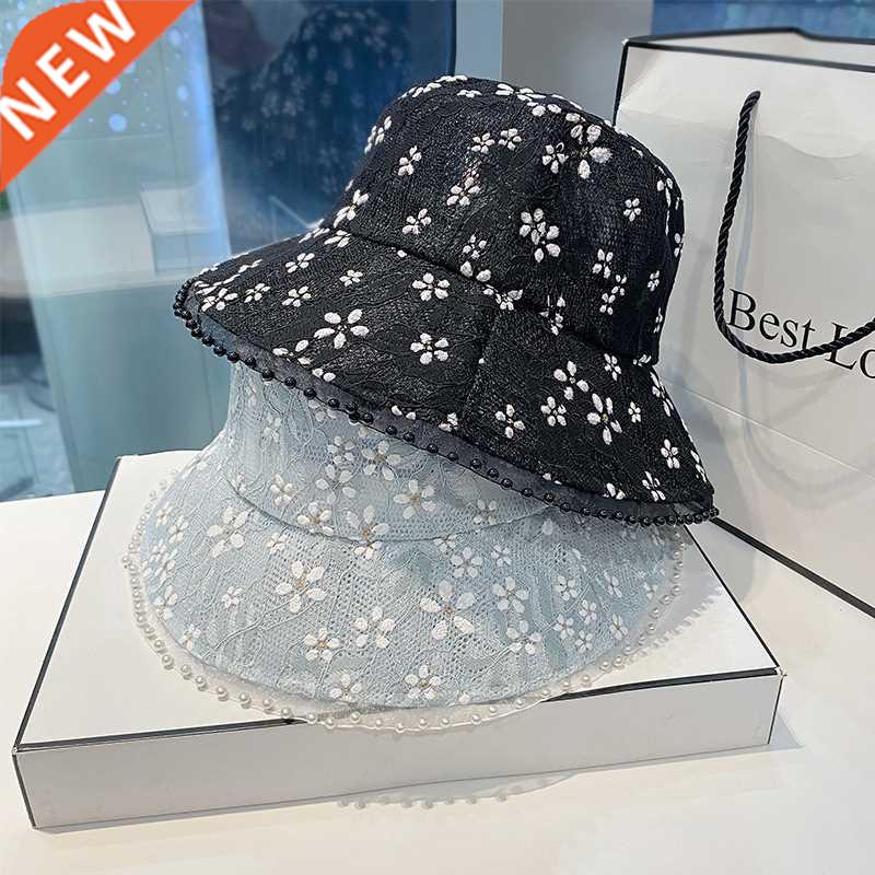 New Net Red Solid Thin Lace Hat Summer Breathable Shade Buck