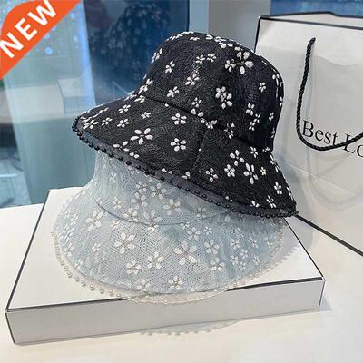 New Net Red Solid Thin Lace Hat Summer Breathable Shade Buck