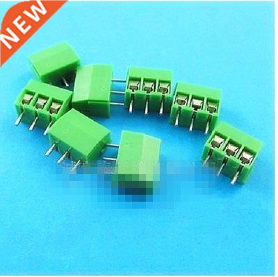 50pcs 3.5mm Pitch 3P Straight Pin PCB Screw Terminal Blocks