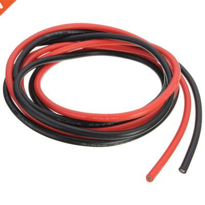 12 AWG 6 Feet 2 Meters Gauge Silicone Wire Flexible Stranded