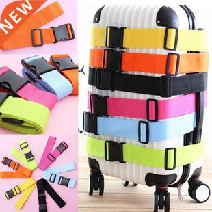 1.8M Adjustable Nylon Lock Travel Luggage Straps Cross Belt