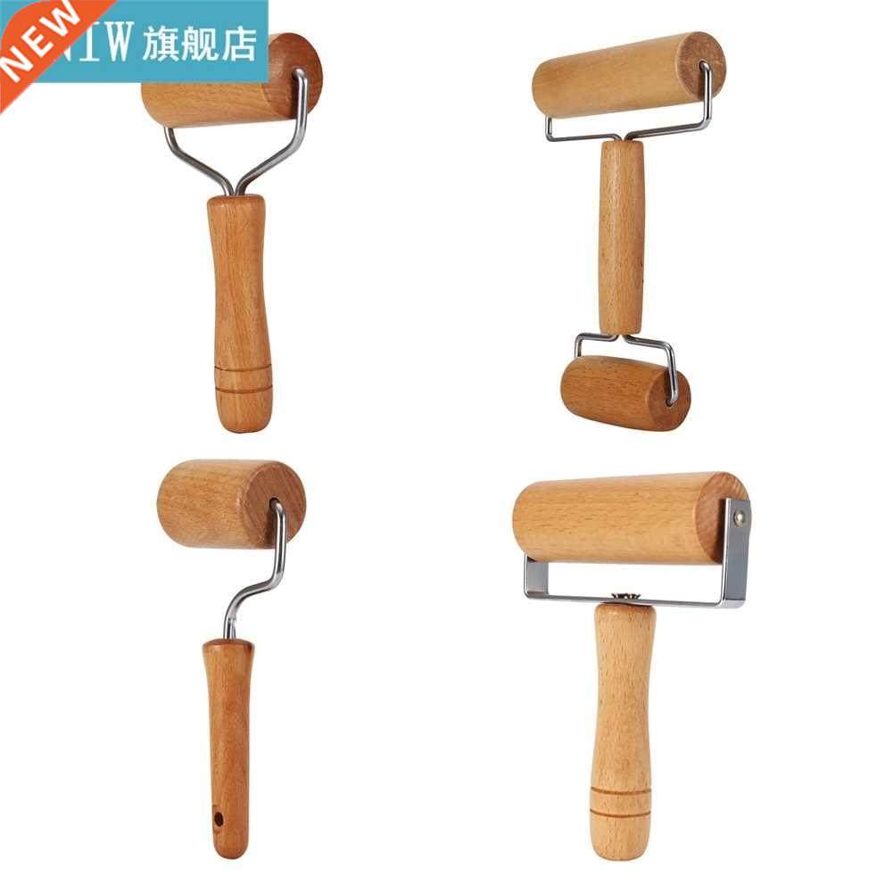4 Styles Wooden Rolling Pin Pastry And Pizza Baker Roller Wo