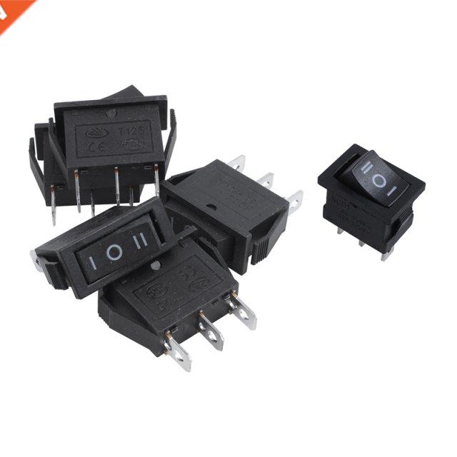 5 Pcs x AC 10A/250V 15A/125V 3 Pin SPDT ON-OFF-ON 3 Position