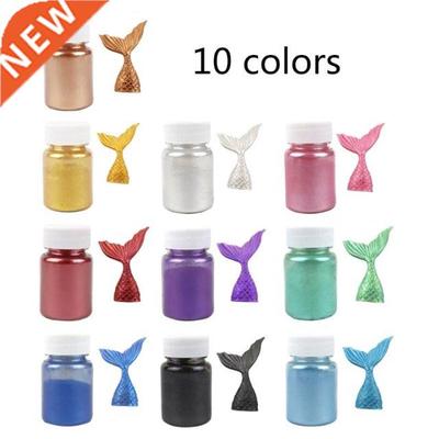 10 Colors 15g Flash Glitter Golden Silver Powder for Decorat