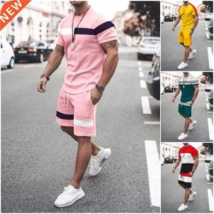Summer Men's Short Sleeve T Shirts Oversized Men Shorts