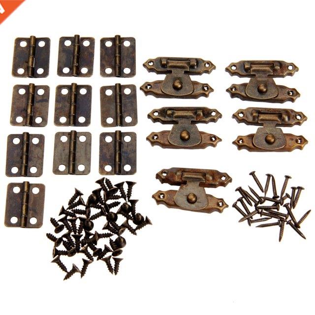15Pcs/set Antique Bronze/Gold Furniture Cabinet Hinges withJ
