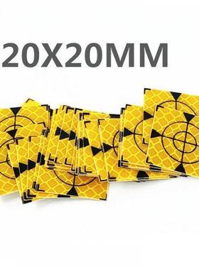 100pcs Fluorescent Reflector Sheet For Total Station Survey