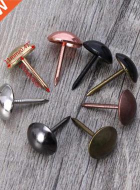 100Pcs Antique Brass Upholstery Nails For Furniture Tacks P