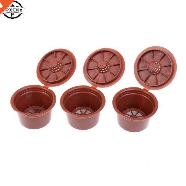 3pcs Refillable Coffee Cup Filter Coffee Machine Adapter Cap