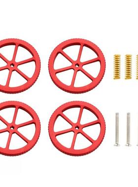 4Pcs Upgraded Aluminum Hand Twist Leveling Nut Springs Screw