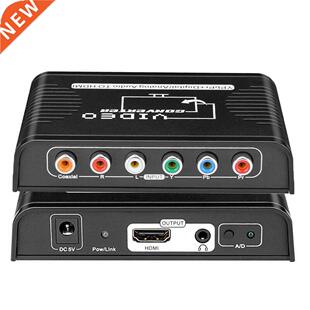 Video To HDMI-compatible Converter Ypbpr Component Audio Hom