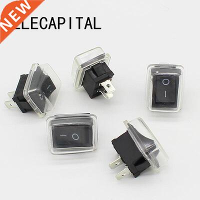 5Pcs/Lot Black Push Button Mini Switch 6A-10A 110V 250V 2Pin