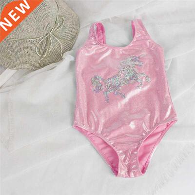 2022 Unicorn Children Swimwear For Girls One Piece Children