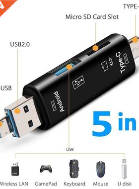 5 in 1 Multifunction Usb 3.0 Type C/Usb /Micro Usb/Tf Memory