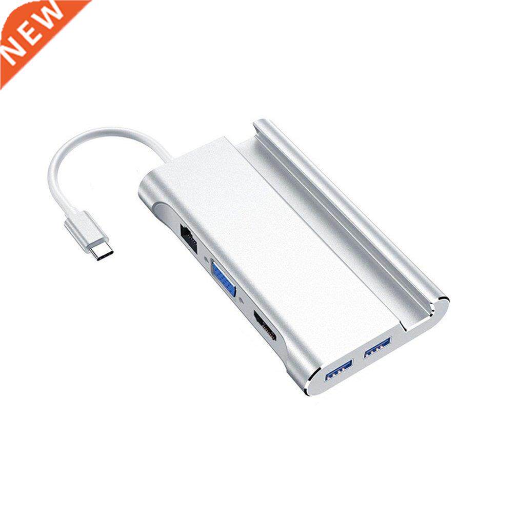 7in1 Type C to HDMI-compatible HUB Adapter USB Hub Docking S