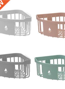 Bathroom Shelf Plastic Corner Storage Rack Adhesive Kitchen