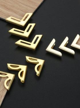 50Pcs Gold Book Scrapbooking Album Menu Folder Corner Protec