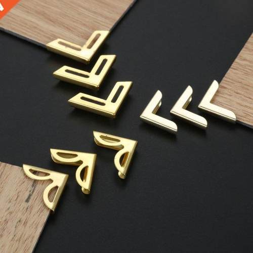 50Pcs Gold Book Scrapbooking Album Menu Folder Corner Protec