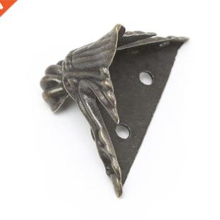 4x Antique Bronze Decorative Jewelry Box Wooden Case Feet Le