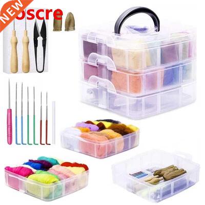 38pcs Needle Felting Kit 24 Colors Wool Roving For Felting