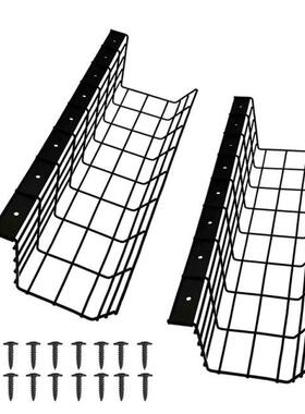 2Pcs Under Desk Cable Management Tray Wre Cord Power Strp