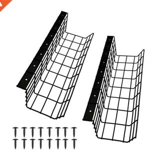 2Pcs Under Desk Cable Management Tray Wre Cord Power Strp