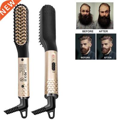 Men's Beard Hair Styler Curling Hair Straighteners Brush Ir