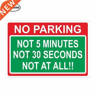 13cm x 8.7cm Car er Decal NO PARKING JOKE Sign Safety Warnin