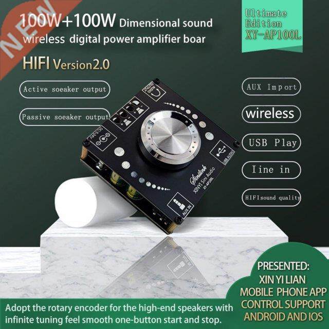 XY-AP100L 100WX2 12V 24V Bluetooth-compatible 5.0 Stereo Amp