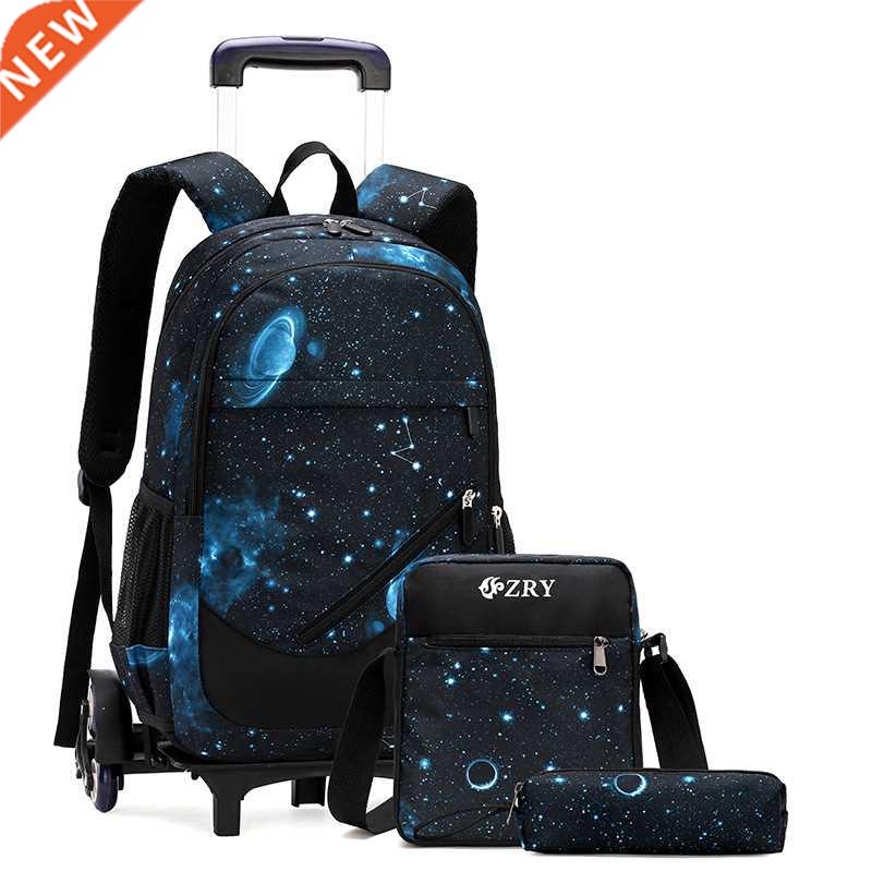 Trolley Children School Bags With Wheel Mochila Kids Backpac