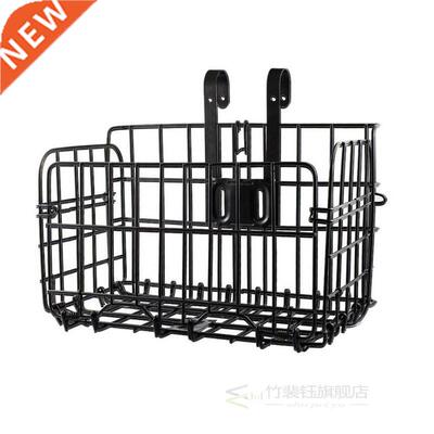 Bike Bicycle Basket Front Rear Bag Foldable Metal Wire Suppl
