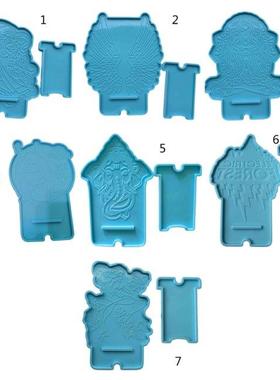 1 Set  Moble Phone Stand Epoxy Resn Mold Cellphone Hold