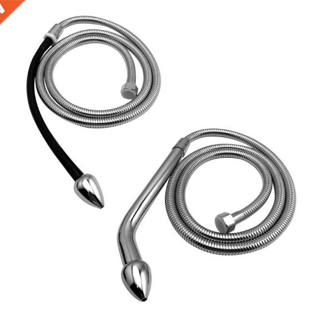 Enema Cleaning Butt Plug Flusher Long Tube Stainless Steel I