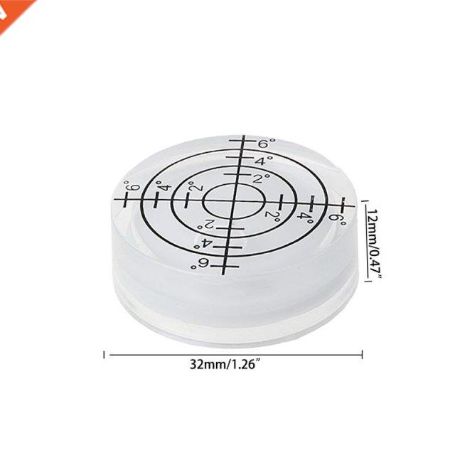 Bubble Spirit Level 32x7mm Circular Level Bubble Fitting for