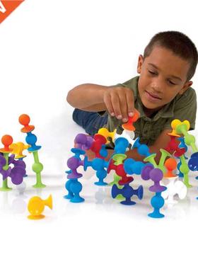 New Soft Building Blocks kids  Pop squigz sucker Funny Si