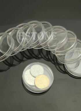 10PCS Appled Round Clear Cases Con Storage Capsules Holder