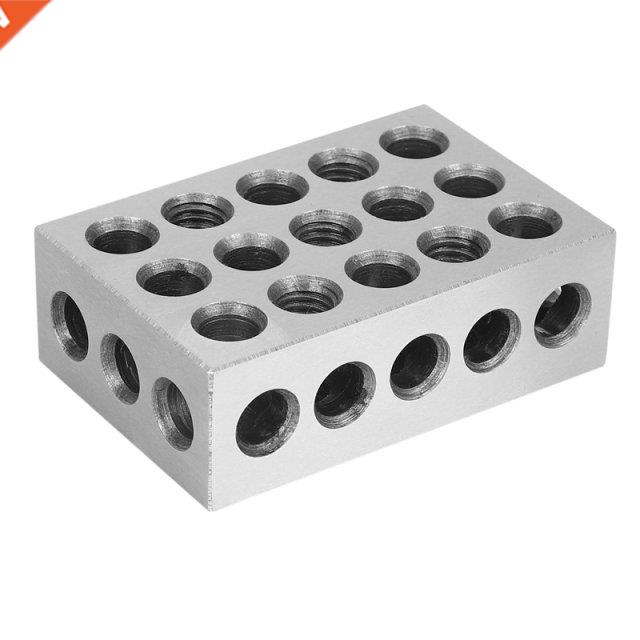 2Pcs 25X50x75mm Hardened Steel Blocks 23 Holes Parallel Clam
