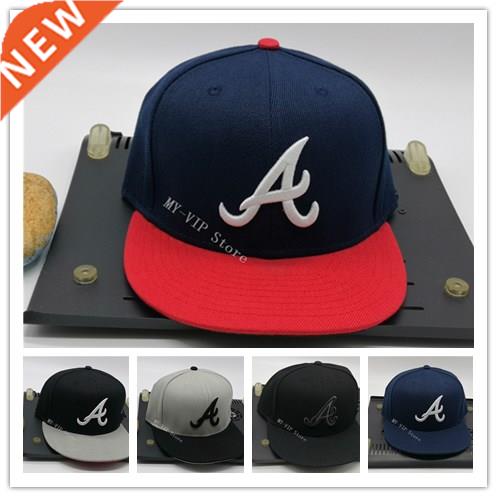 New Atlanta Sports Fitted Hats Cool Baseball Caps Adult Flat