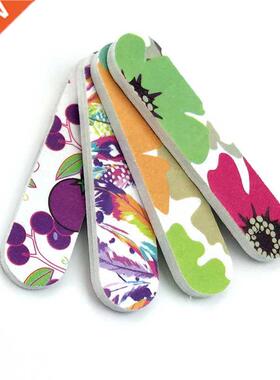 50pcs Mini NailFile Double Side 100/180 Nail Buffer Angle N