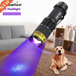 SK68uv LED V Flashlight Purple Violet 365nm Light Adjustable