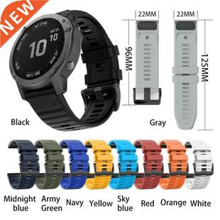 Fenix6 Silicone for Gar Band Strap Wrist 22mm min Watch