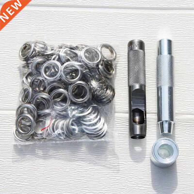 100sets Slver metal eyelets m 5mm 6mm 8mm 10mm 12mm 1m