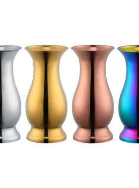 Nordic Simple Stainless Steel Vase Metal Flowerpot for Home