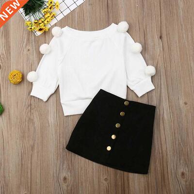 Autumn Winter Clothes Toddler Baby Girls Clothes Hairball Kn