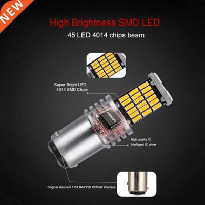 1x Signal Lamp Bay15d Led Canbus P21/5W Led 1157 45 led smd