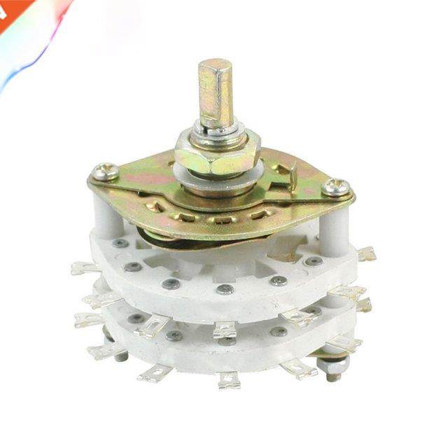 Band Channael Rotary Switch 2P6T 2 Pole 6 Position Dual Deck