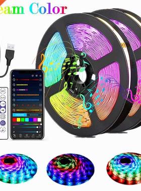 WS2812B 1-20 LED Strip Light RGB 5050 DC 5V USB String Fle