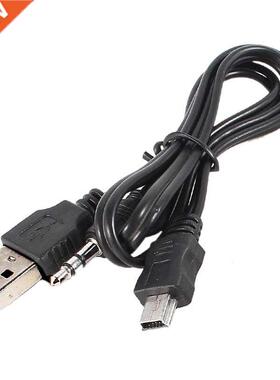 USB 2.0 to Mini A Male 3.5mm Jack Plug Audio Data Cable 45cm