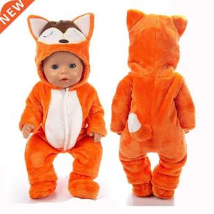 Baby Dol Outfit 43cm Doll Born Inch For Unicorn Cute